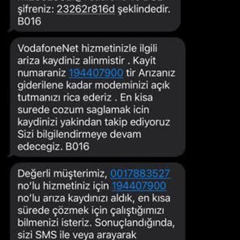 Vodafone İnternet Arızası Ve Yetersiz Destek