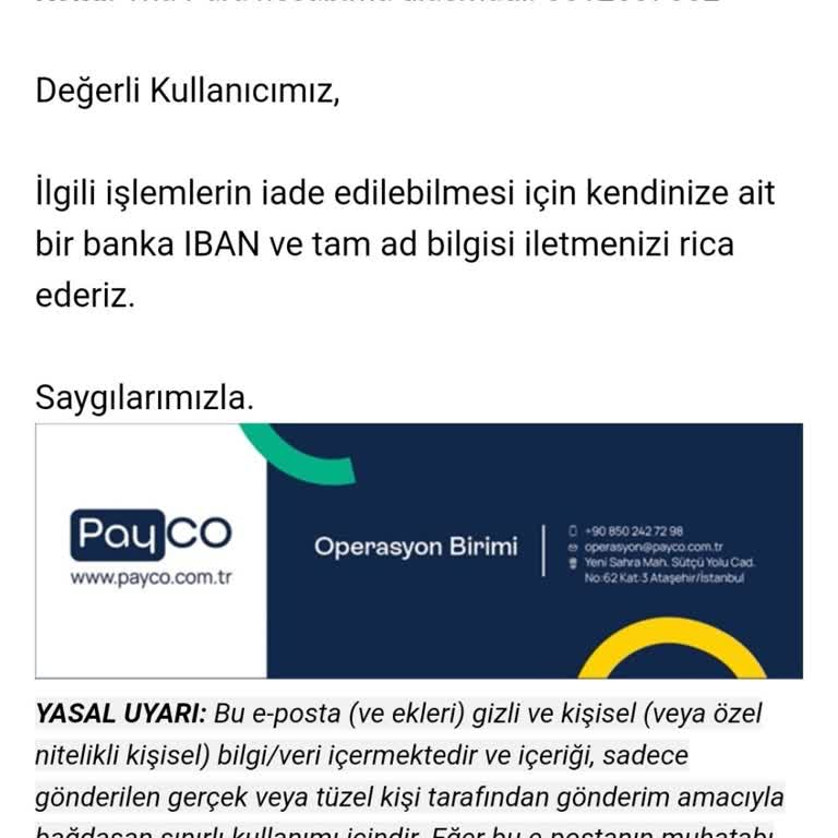 Payco'da Kayıp Para Ve İletişim Sorunları