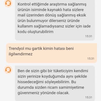 Trendyol'da Eksik Ürün Ve Haksız Kazanç Mağduriyeti