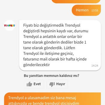 Trendyol'da Eksik Ürün Ve Haksız Kazanç Mağduriyeti