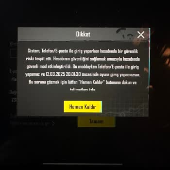 PUBG Mobile Hesabında Erişim Sorunu