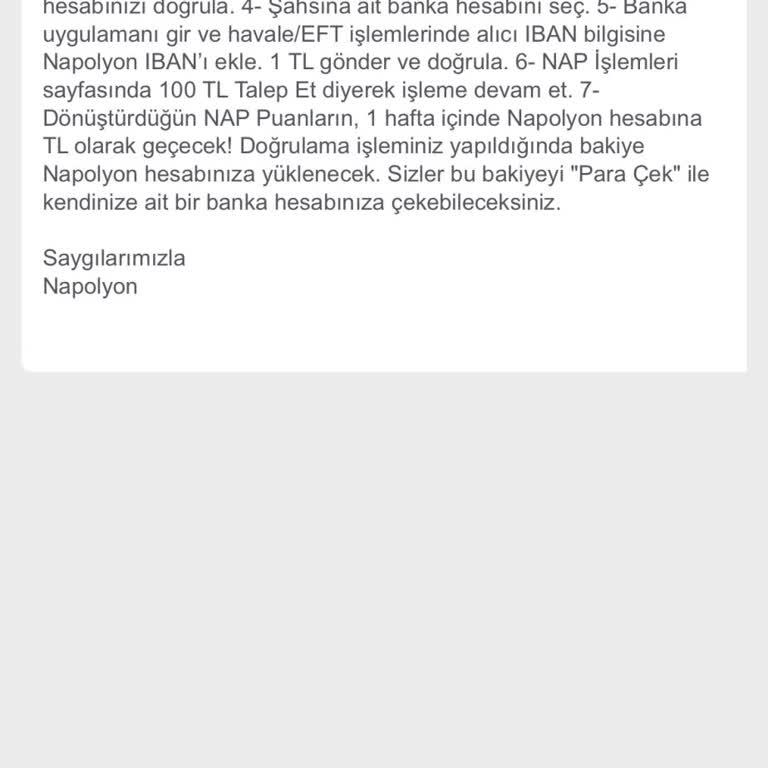 Napolyon Uygulaması Şifre Ve Puan Sorunu