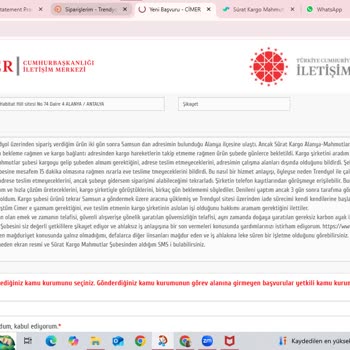 Sürat Kargo Mahmutlar Şubesi'nin Adrese Teslimat Sorunu Ve Güven Kaybı