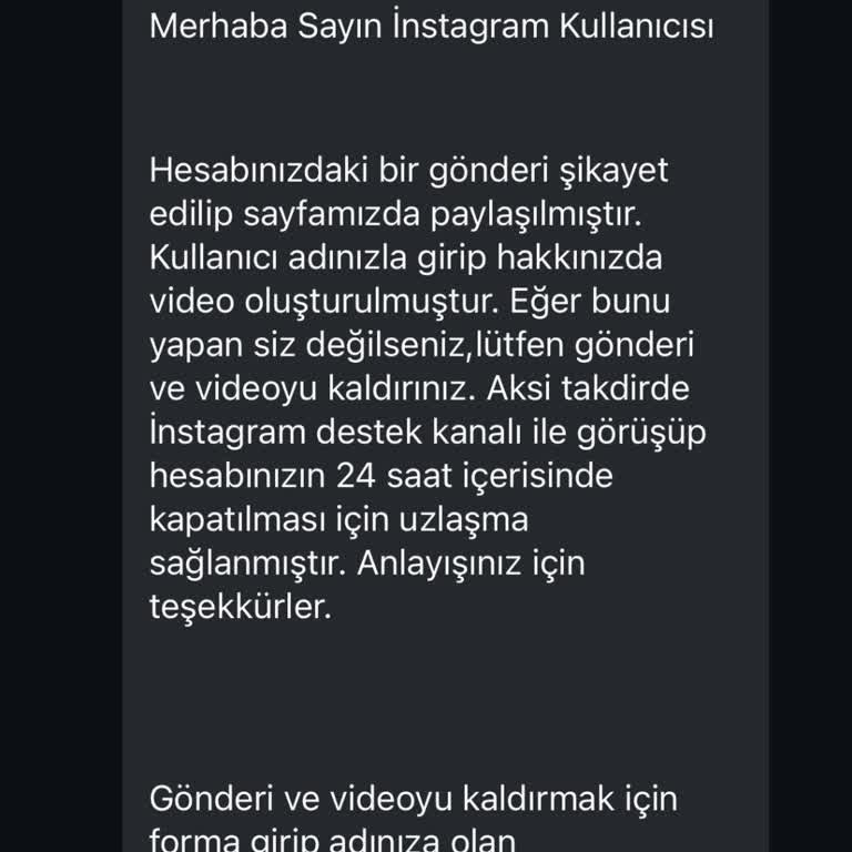 Hesabım Haksız Yere Şikayet Edildi!