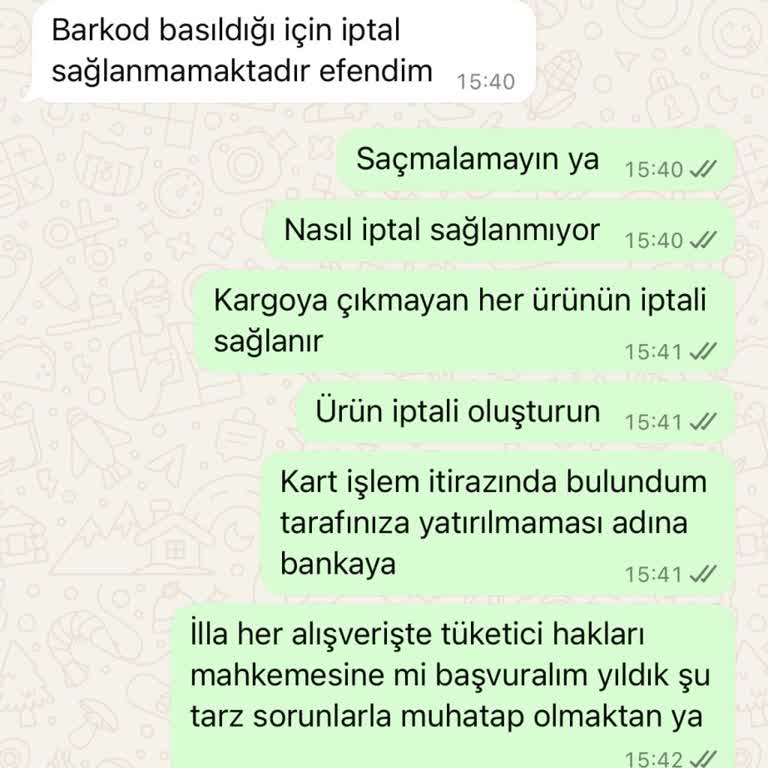 Sipariş İptalinde Yaşanan Sorun Ve Müşteri Memnuniyetsizliği