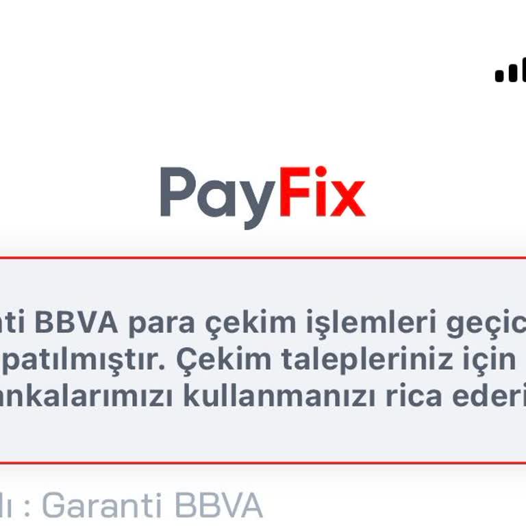 PayFix'te Para Çekme Ve Yatırma Sorunu