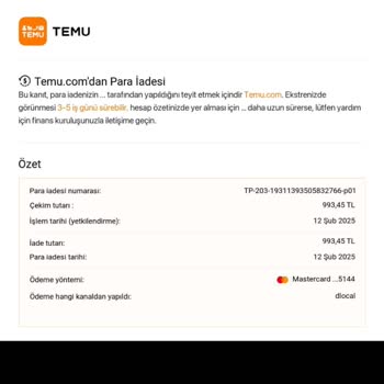 İade Edilmeyen Tutar Ve Akbank'ın İlgisizliği