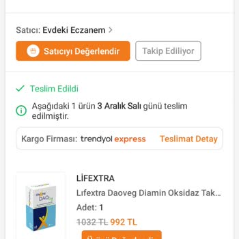 Trendyol'dan Aldığım Sahte İlaç Ve İade Sorunu