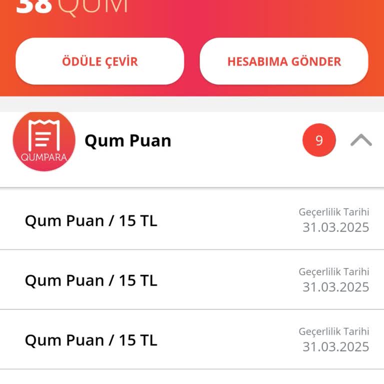 Qumpara Uygulamasında Kazanılan Kupon Sorunu