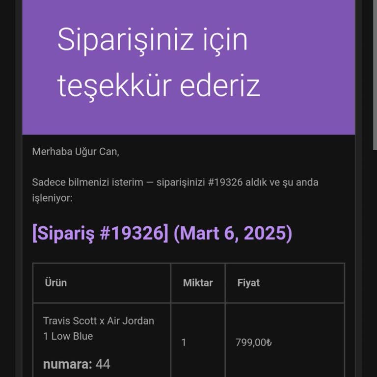 Sipariş Gecikti İletişim Kurulamıyor