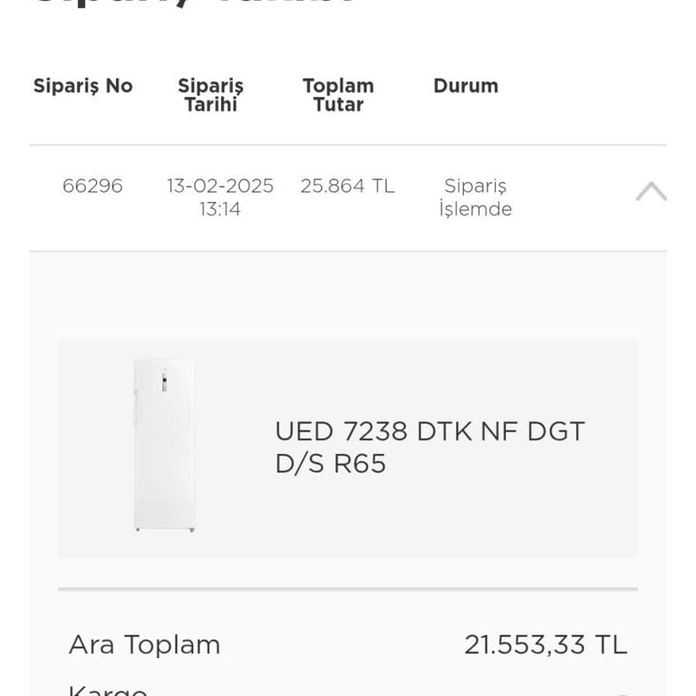Uğur Soğutma'dan Sipariş Edilen Ürün Teslim Edilmiyor