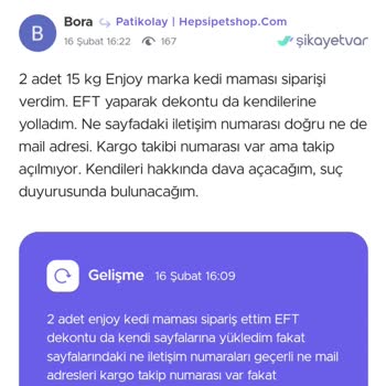 Online Alışverişte Hayal Kırıklığı: Kedi Maması Gelmedi