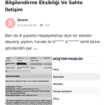 Online Alışverişte Hayal Kırıklığı: Kedi Maması Gelmedi