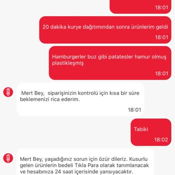 Soğuk Sipariş Ve Yetersiz Telafi