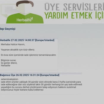 Herbalife İade Sürecinde Yaşanan Gecikmeler