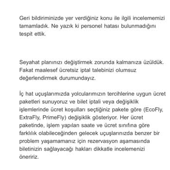 THY Bilet Değişikliği Ve İade Sorunu