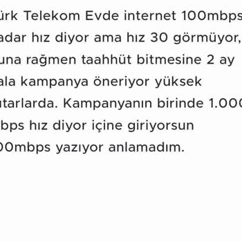 İnternet Hızı Ve Taahhüt Karmaşası