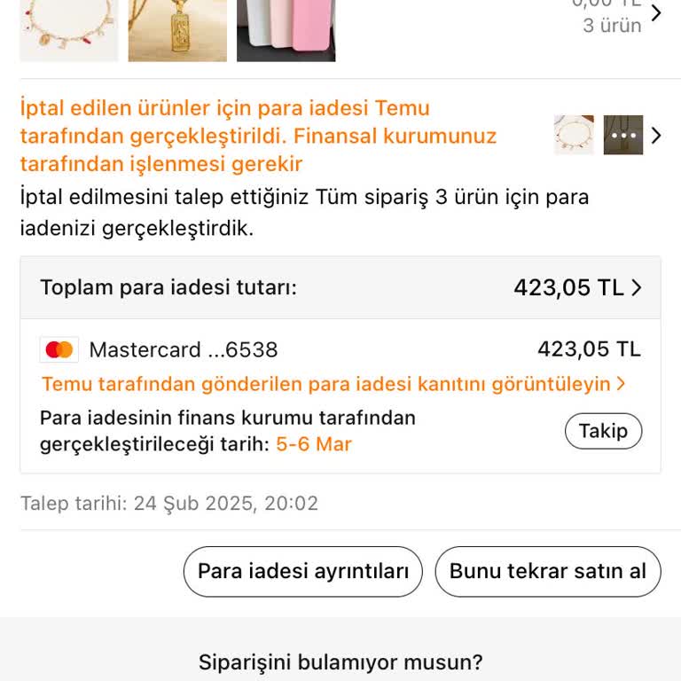 İptal Edilen Ürünün İadesi Halen Yapılmadı: Param Nerede?