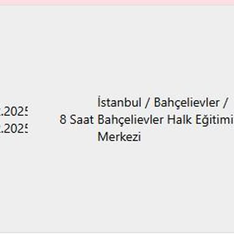 Bahçelievler Halk Eğitim Merkezi İletişim ve Hizmet Sorunları Şikayeti
