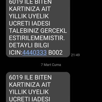 Kart Aidatının Geri İadesinde Yaşanan Sorunlar
