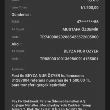 PayFix İle Yaşanan Para Transferi Sorunu