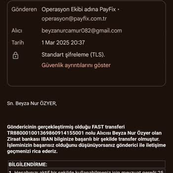 PayFix İle Yaşanan Para Transferi Sorunu
