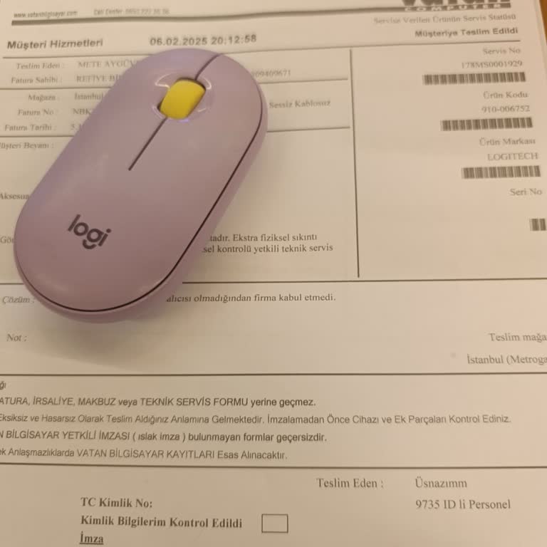 Logi Mouse Çift Tıklama Sorunu Ve İade Süreci