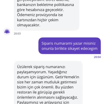 Eksik Ve Soğuk Gelen Siparişe İlgisizlik