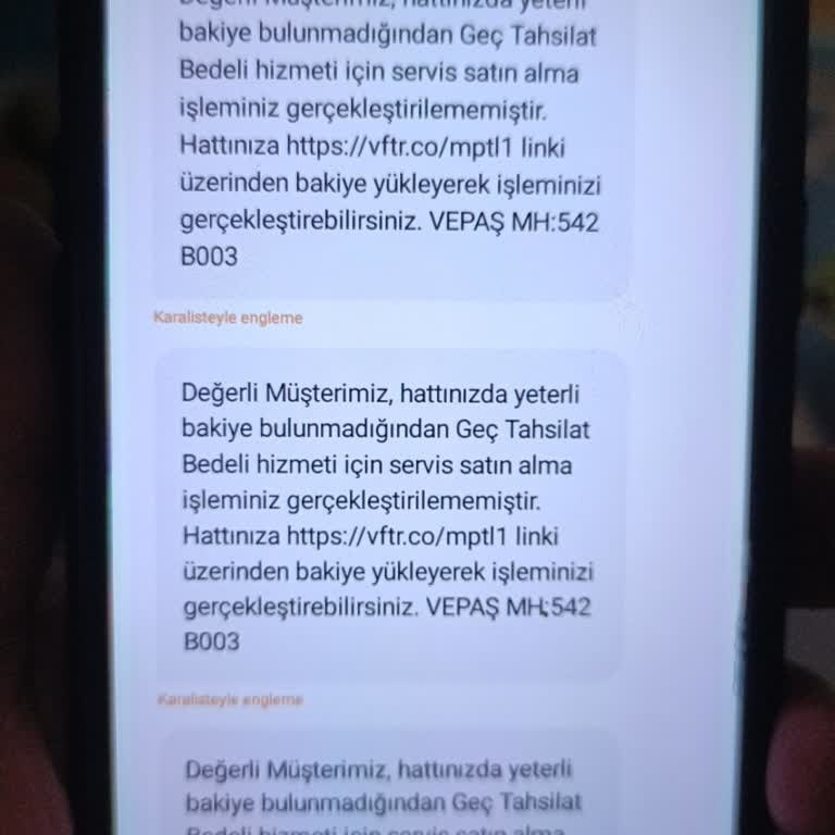 Vodafone Pay Mesaj Yağmuru Ve Yetersiz Müşteri Hizmeti