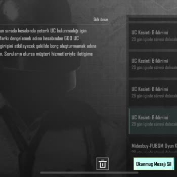 Midasbuy'dan Alınan UC'ler Teslim Edilmedi