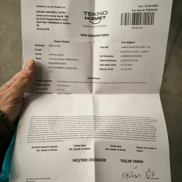 Teknosa'dan Aldığım Kulaklıkta İade Sorunu Ve Dip Ses Problemi