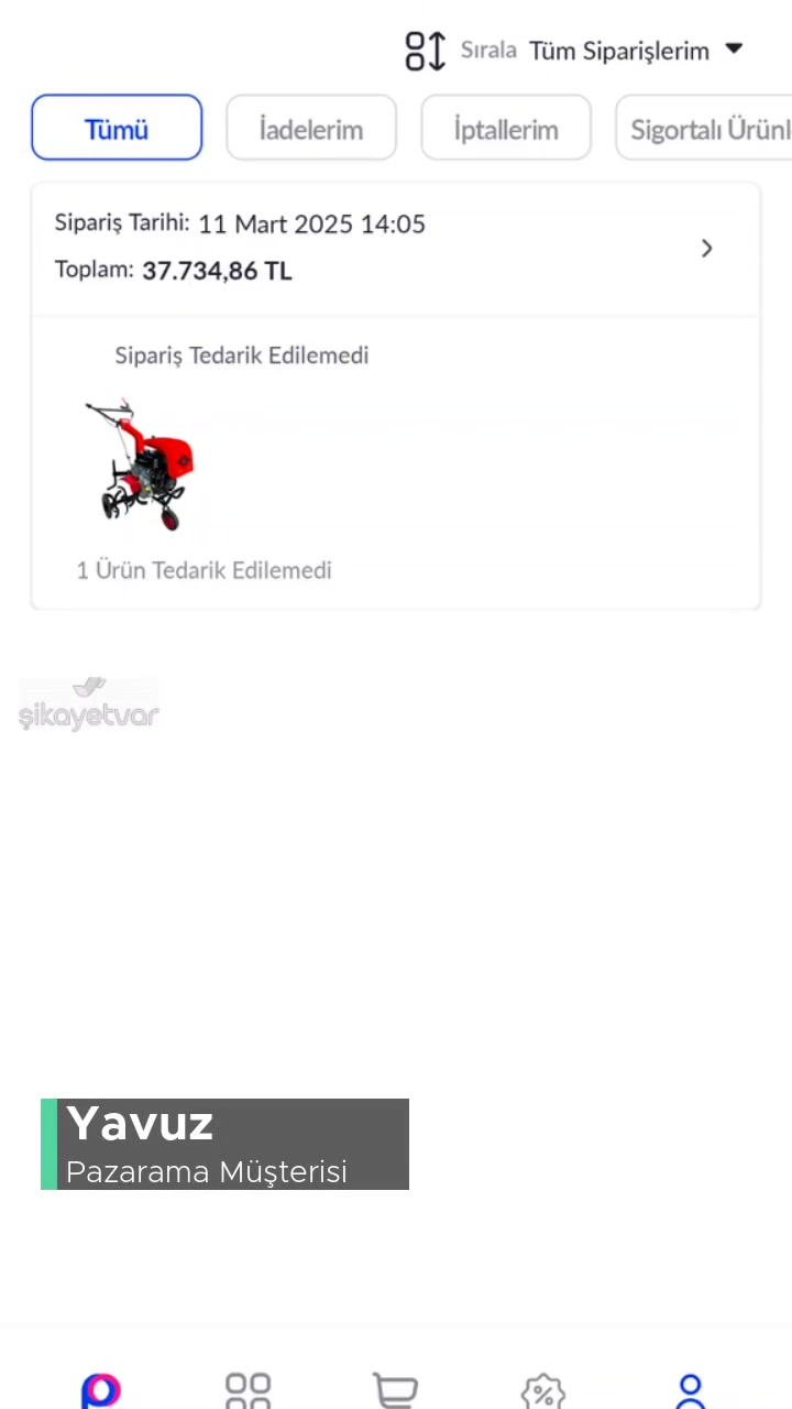 Pazarama Uygulaması Ve Balsüzen Makine Firmasından Şikayetçiyim! videonun kapak resmi