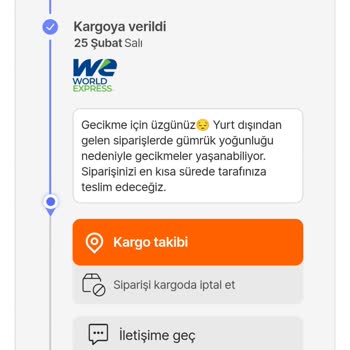 Sipariş Gecikmesi: Ürünüm Nerede?