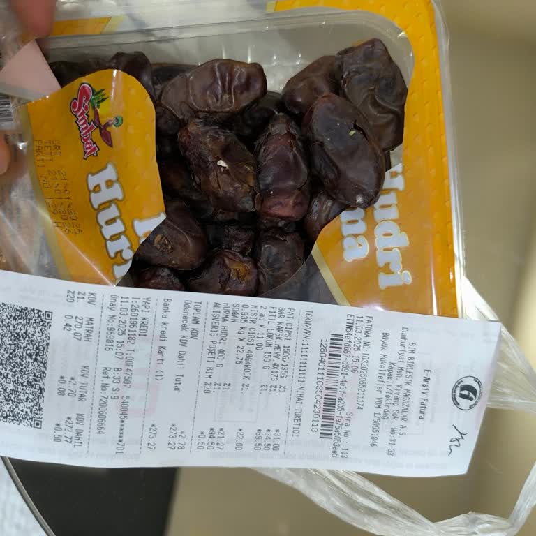 Paketli Ürün Güvenilirliği: Kurtlu Hurma Şikayeti