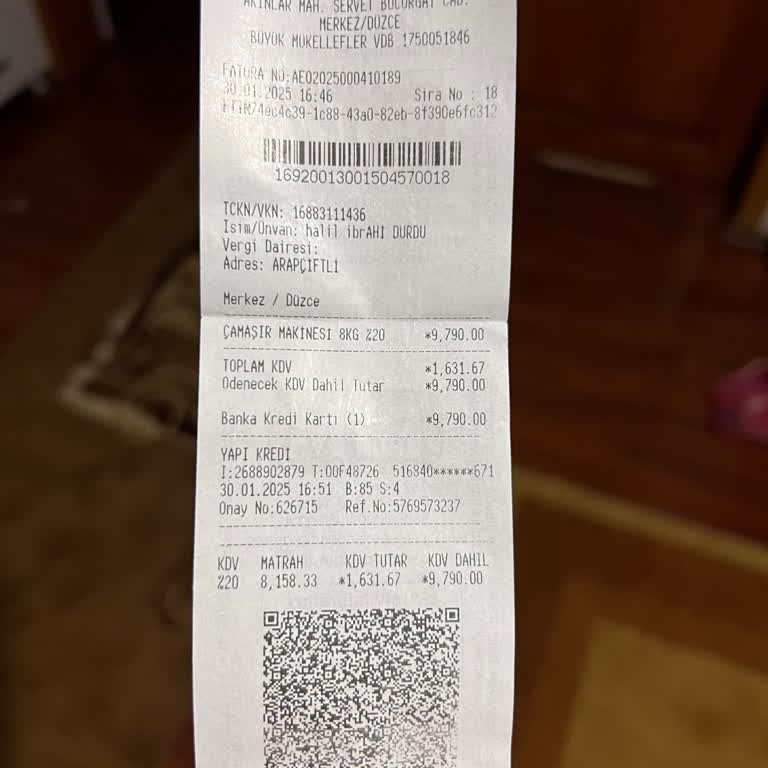 BİM'den Alınan Çamaşır Makinesi Teslim Edilmedi Ve İade Sorunu