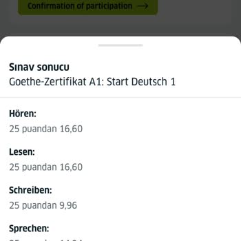 Goethe Institut Sınav Sonuçları Hakkında Şüphelerim Var