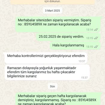 Kargolanmayan Ürün Ve Yanıltıcı Bilgilendirme