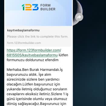 İş Başvurusunda Şüpheli IBAN Talebi