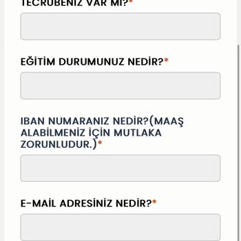 İş Başvurusunda Şüpheli IBAN Talebi