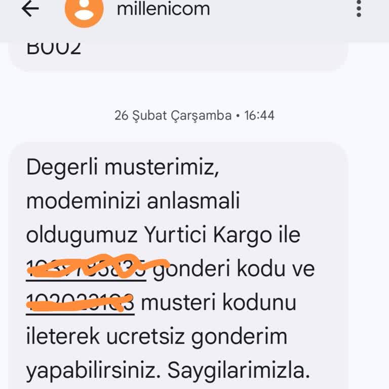 Millenicom'un Kargo Anlaşmazlığı Müşteriyi Mağdur Ediyor