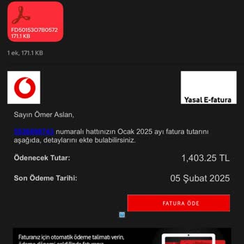 Yanlış Fatura Bilgileriyle Dolu Mail Kutusu
