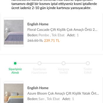 English Home'un İndirim Oyunu Ve İptal Sorunu