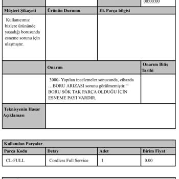 Süpürge Borusu Sorunu Ve Performans Düşüklüğü