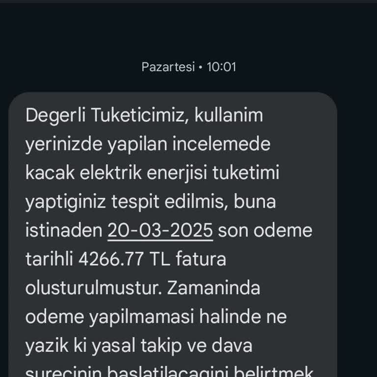 Kaçak Elektrik Faturası Mağduriyeti