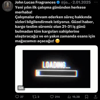 John Lucas Fragrances: 31 Günlük Bekleyiş Ve Hüsran