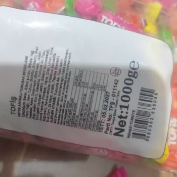 Şekerlemelerde Tehlikeli Plastik Parçası