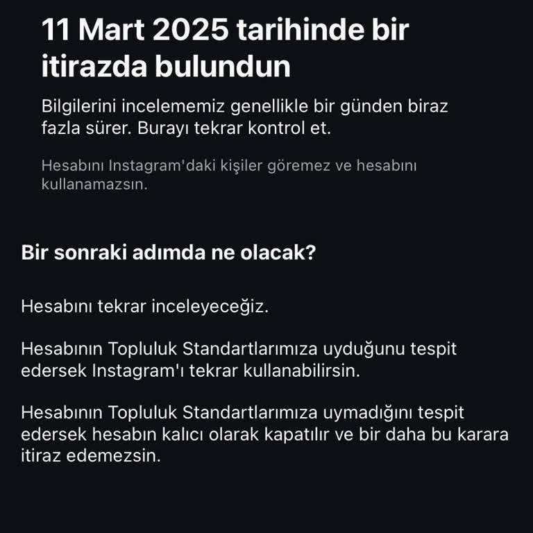 Askıya Alınan Instagram Hesabım İçin Acil Yardım Talebi