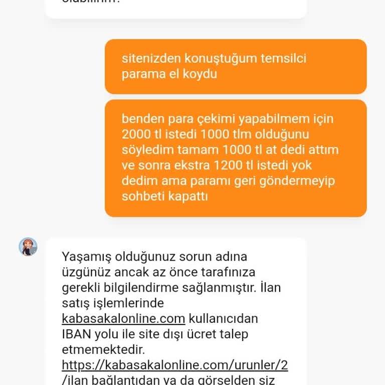 Online Satışta Beklenmedik Para Talebi Ve Kayıp