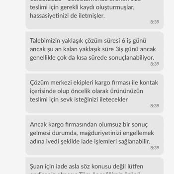Trendyol Ve Kargo Firmasıyla Yaşanan Teslimat Sorunu
