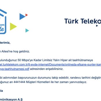 Türk Telekom'un Taahhüt Edilen İnternet Hızını Sağlamaması Ve İptal Ücreti Sorunu